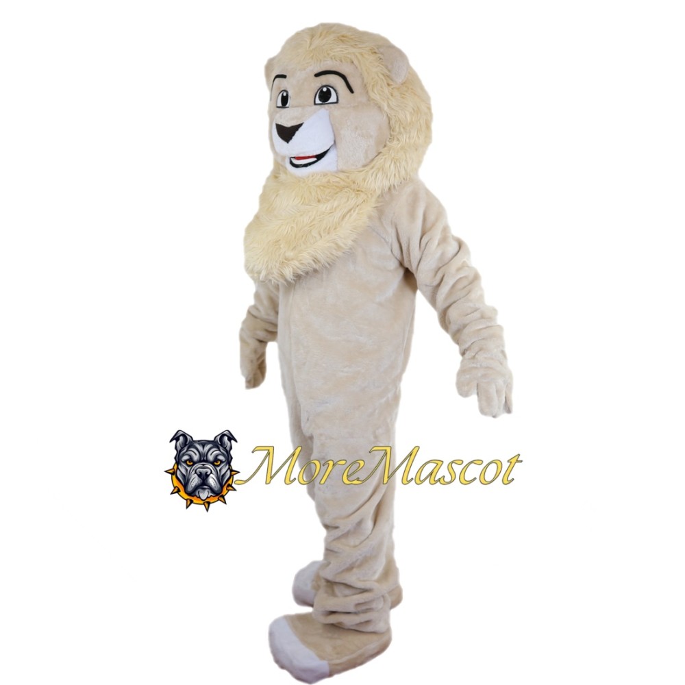 White Lion Mascot Costume