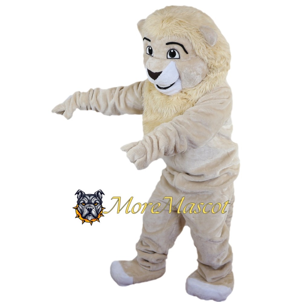 White Lion Mascot Costume