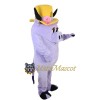 Purple Cow Mascot Costume
