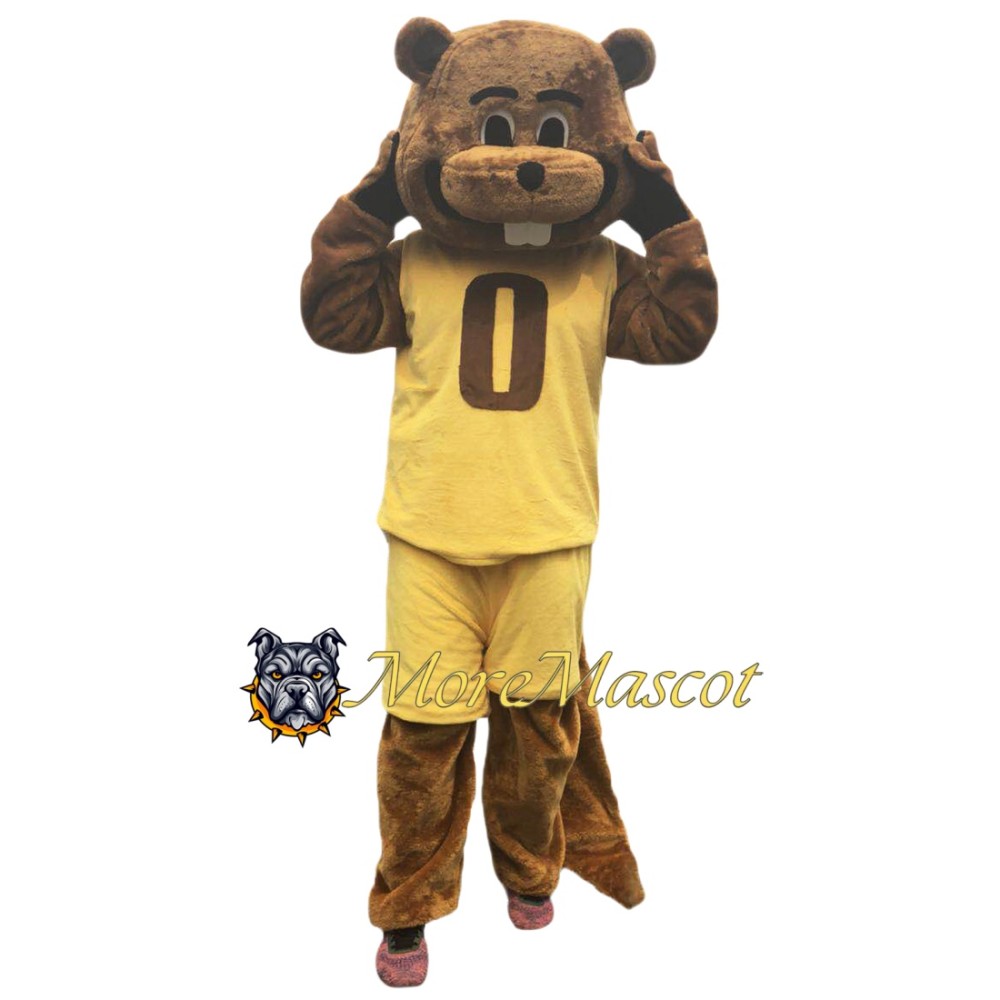 Basketball Beaver Mascot Costume