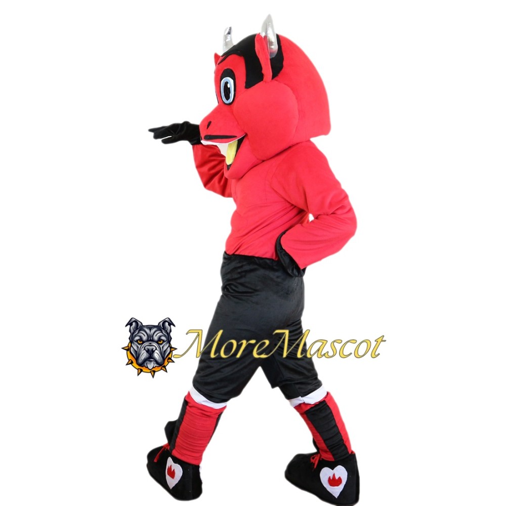 Power Red Devil Mascot Costume