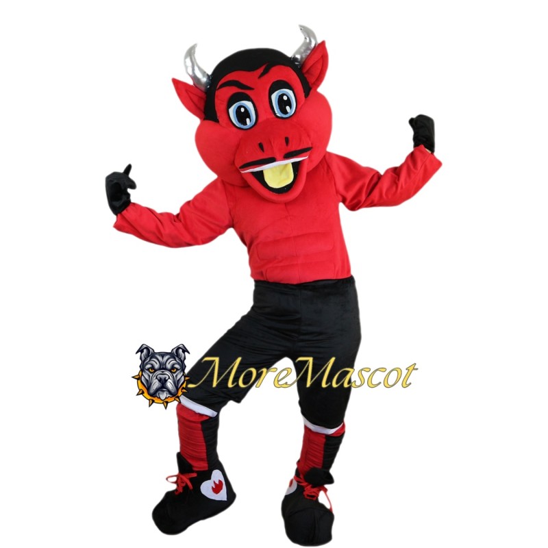 Power Red Devil Mascot Costume