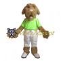 School Brown Dog Mascot Costume