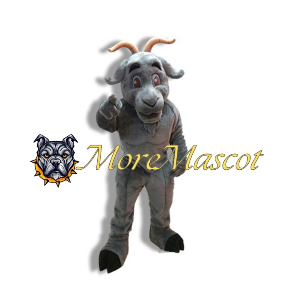 Grey Goat Mascot Costume