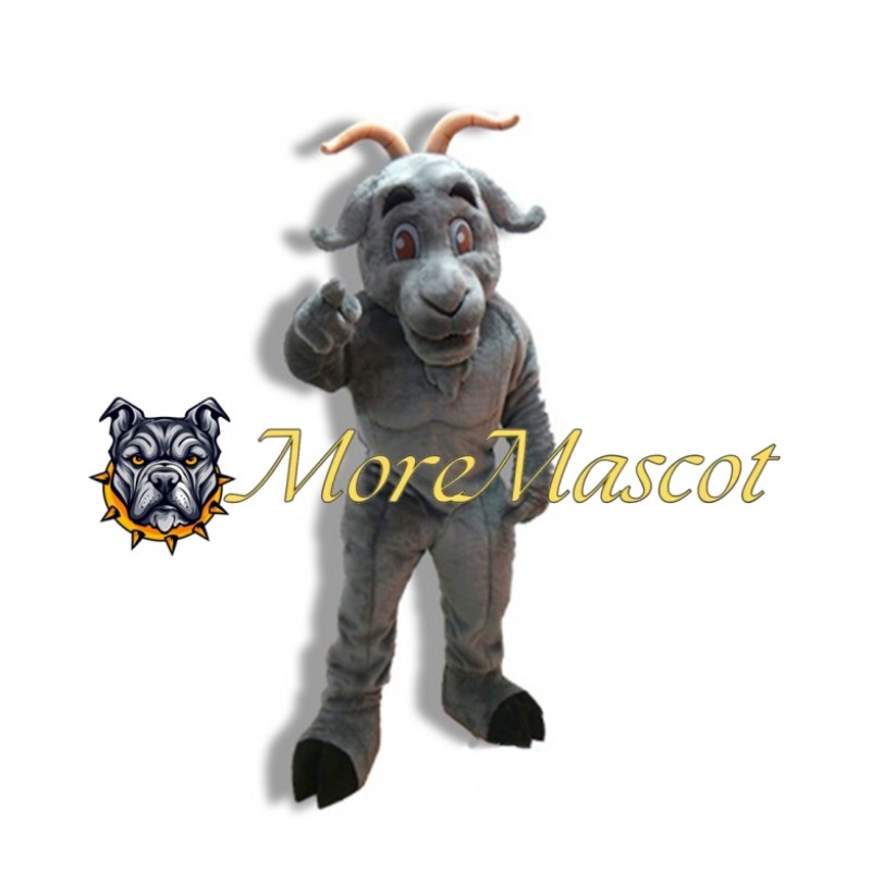 Grey Goat Mascot Costume