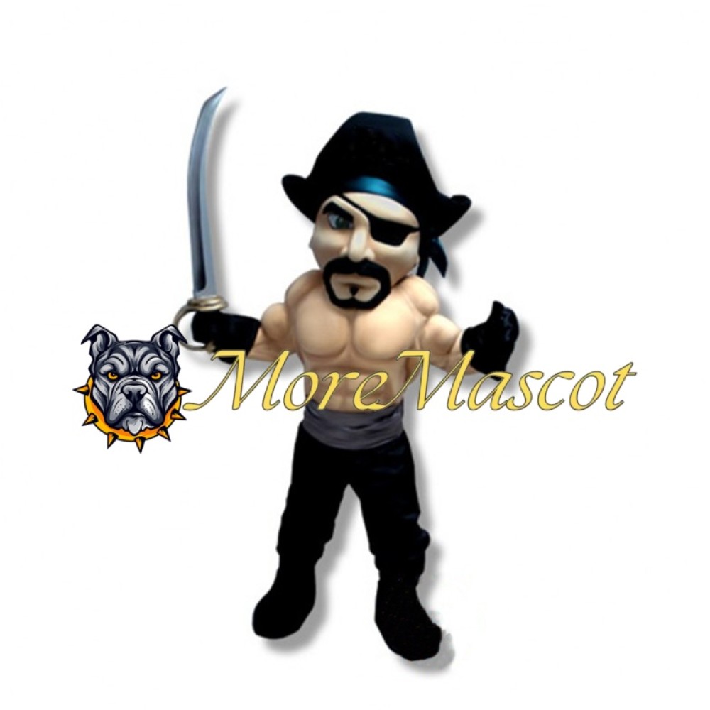 Muscular Robber Mascot Costume