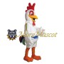 White Rooster Mascot Costume