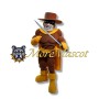 Muscular Bandit Mascot Costume