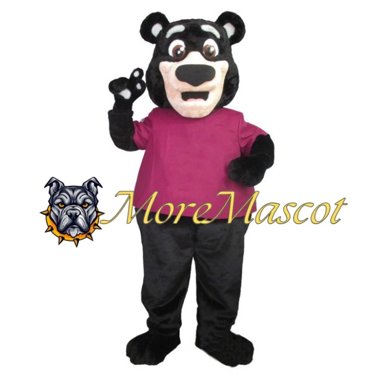 Cute Black Bear Mascot Costume