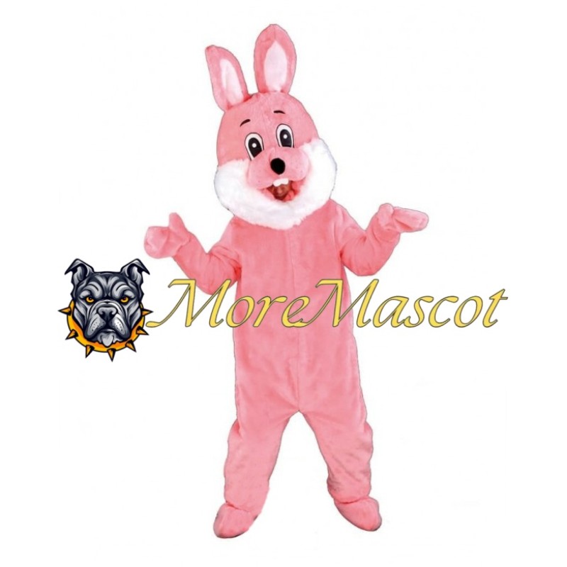 Pink Rabbit Mascot Costume