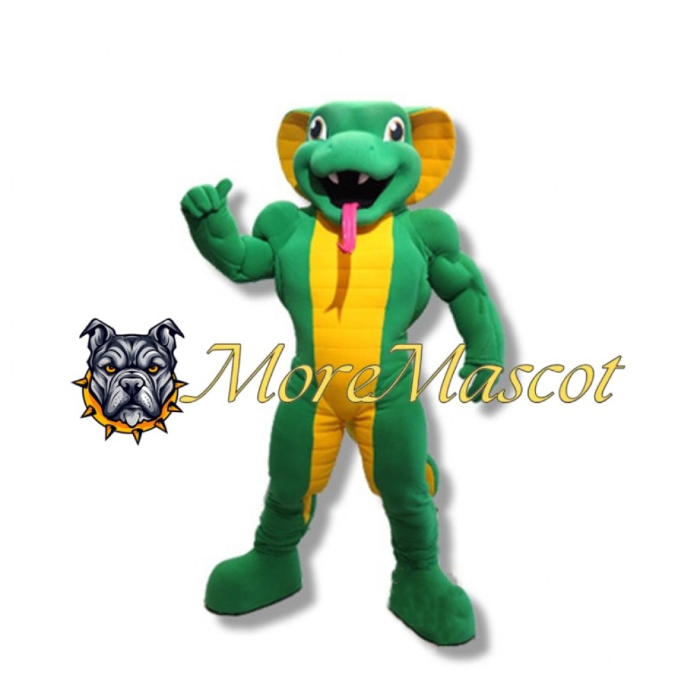 Muscular Snake Mascot Costume