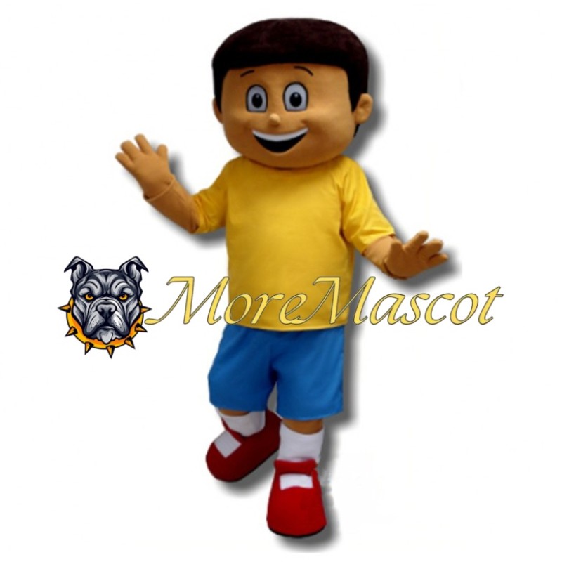 Happy Boy Mascot Costume