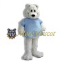 Soft White Bear Mascot Costume