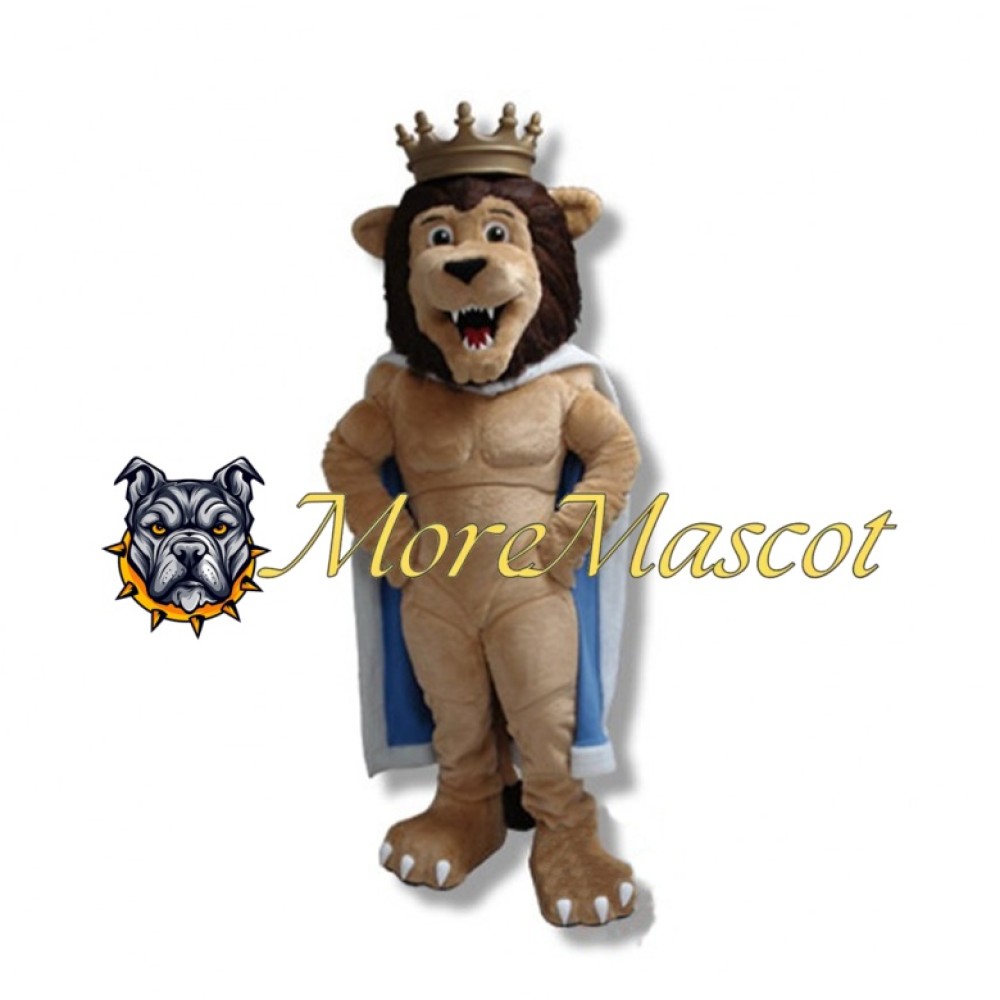 King Lion Adult Mascot Costume