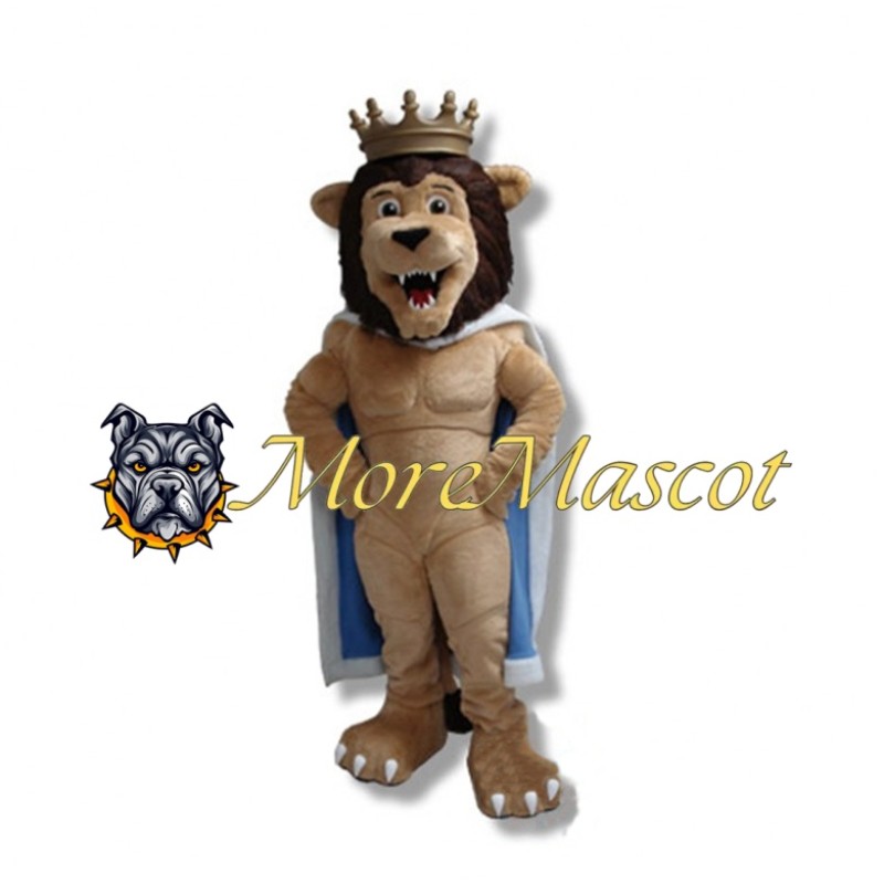 King Lion Adult Mascot Costume