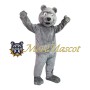 Grey Bear Mascot Costume