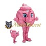 Pink Teapot Mascot Costume
