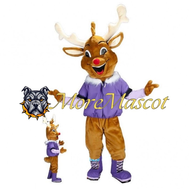 Warm Rudolf Mascot Costume