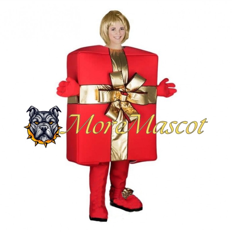 Gift Box Mascot Costume