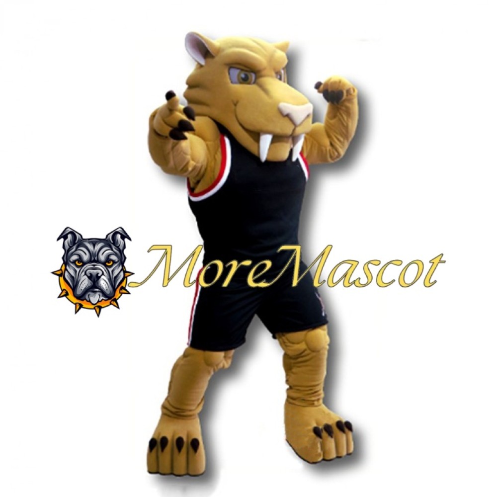 Sports Golden Panther Mascot Costume