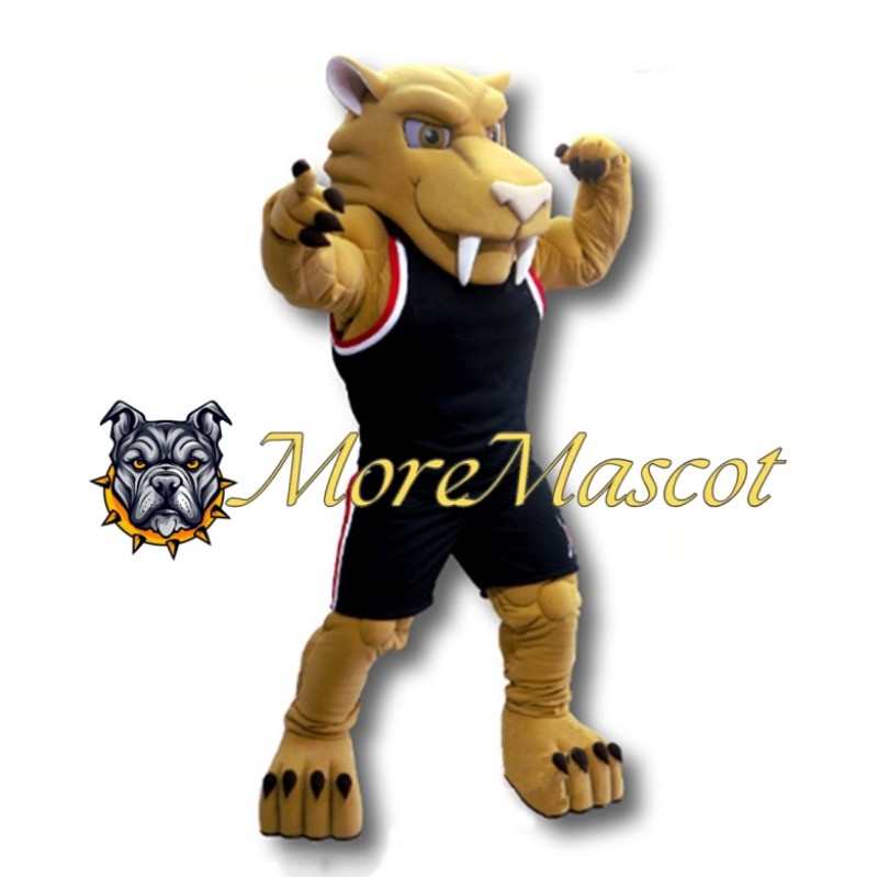Sports Golden Panther Mascot Costume
