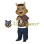 Brown Pig Brother Mascot Costume