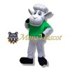Cute White Sheep Mascot Costume