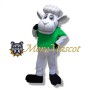 Cute White Sheep Mascot Costume