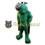 Muscular Green Dog Mascot Costume