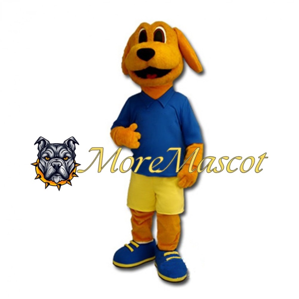 Cute Orange Dog Mascot Costume