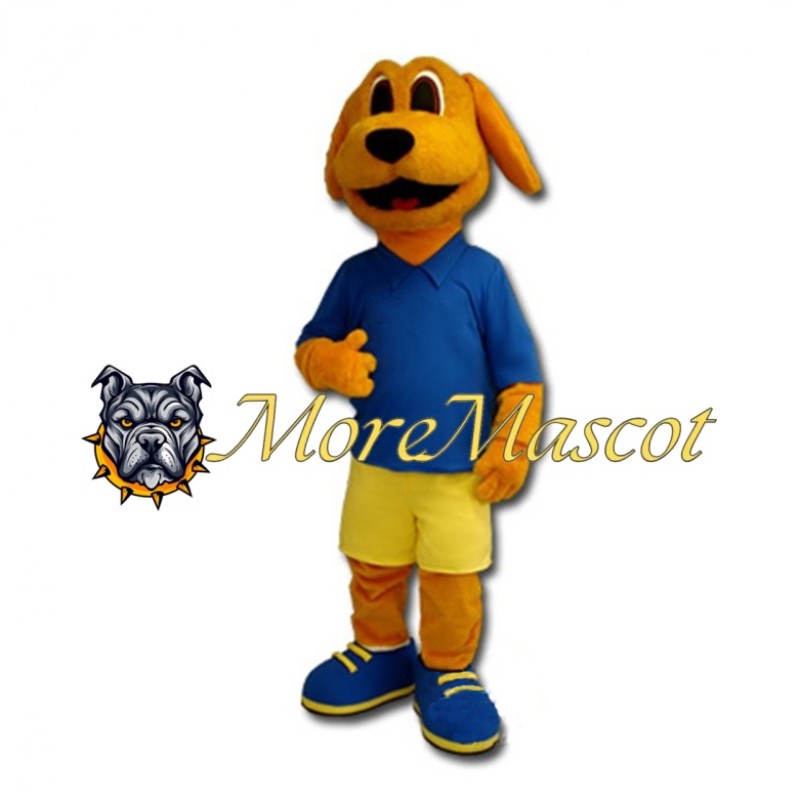 Cute Orange Dog Mascot Costume