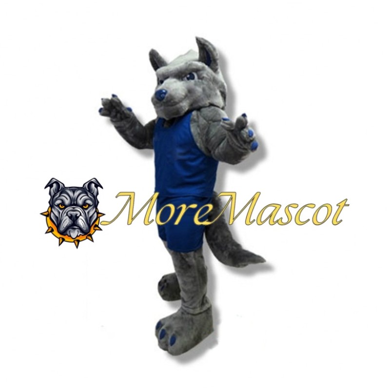 Grey Wolf Mascot Costume