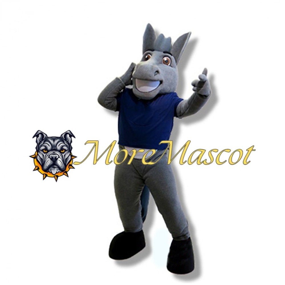 Grey Horse Adult Mascot Costume
