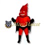 Muscle Flame Man Mascot Costume