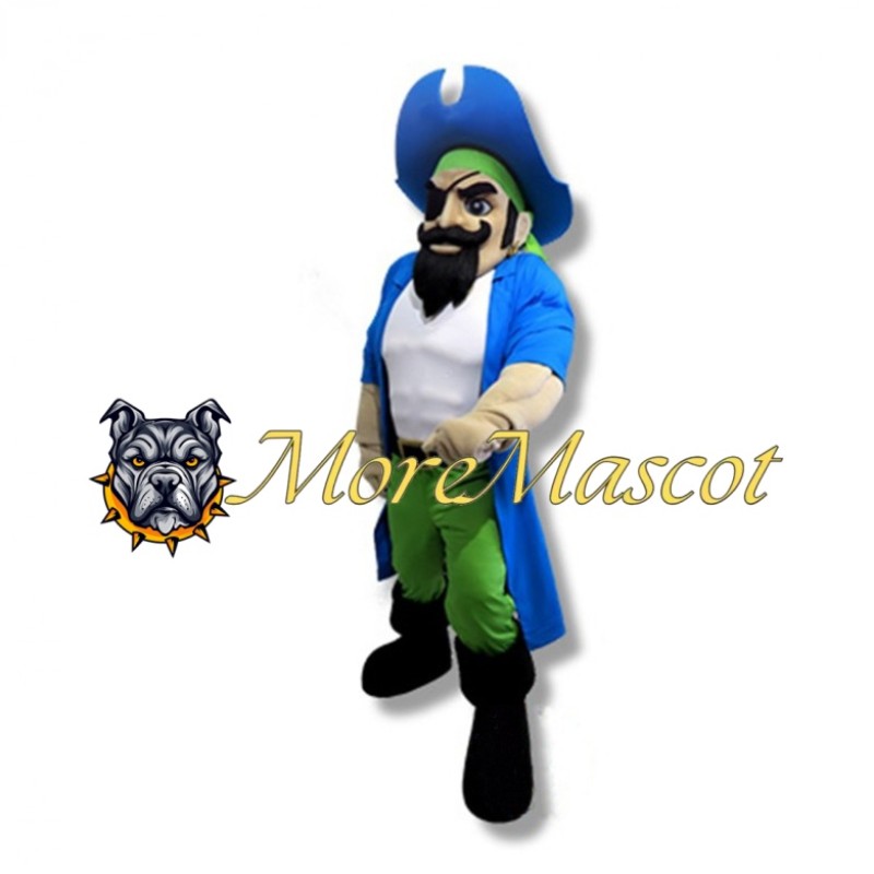 Blue Predator Mascot Costume