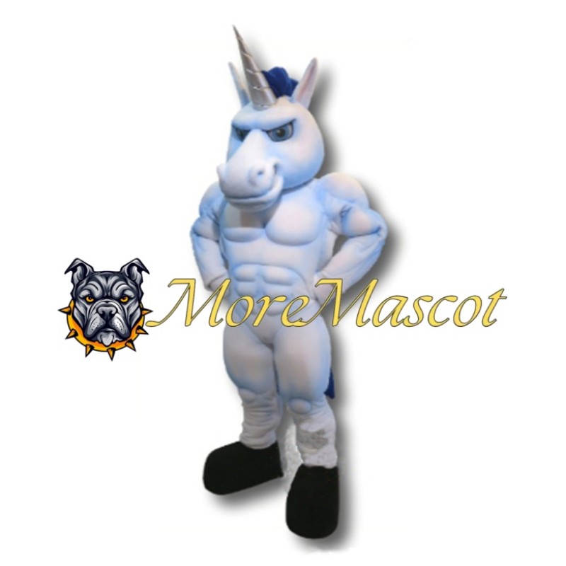 Muscle Male Unicorn Mascot Costume