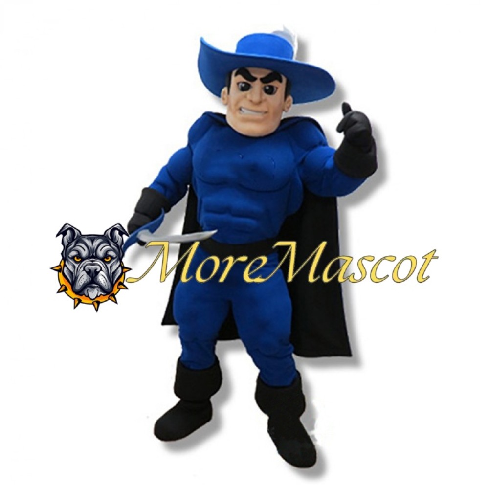 The Blue Robber Mascot Costume