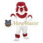 Red & White Dog Mascot Costume