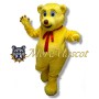 Cute Yellow Bear Mascot Costume
