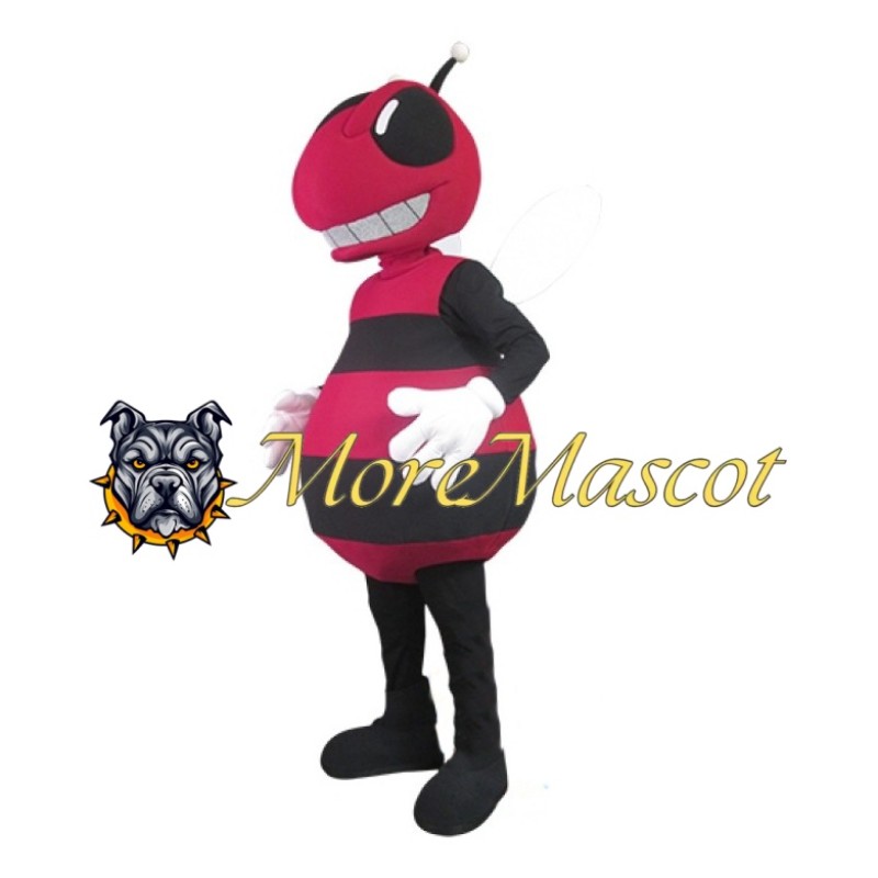 Red Bee Adult Mascot Costume