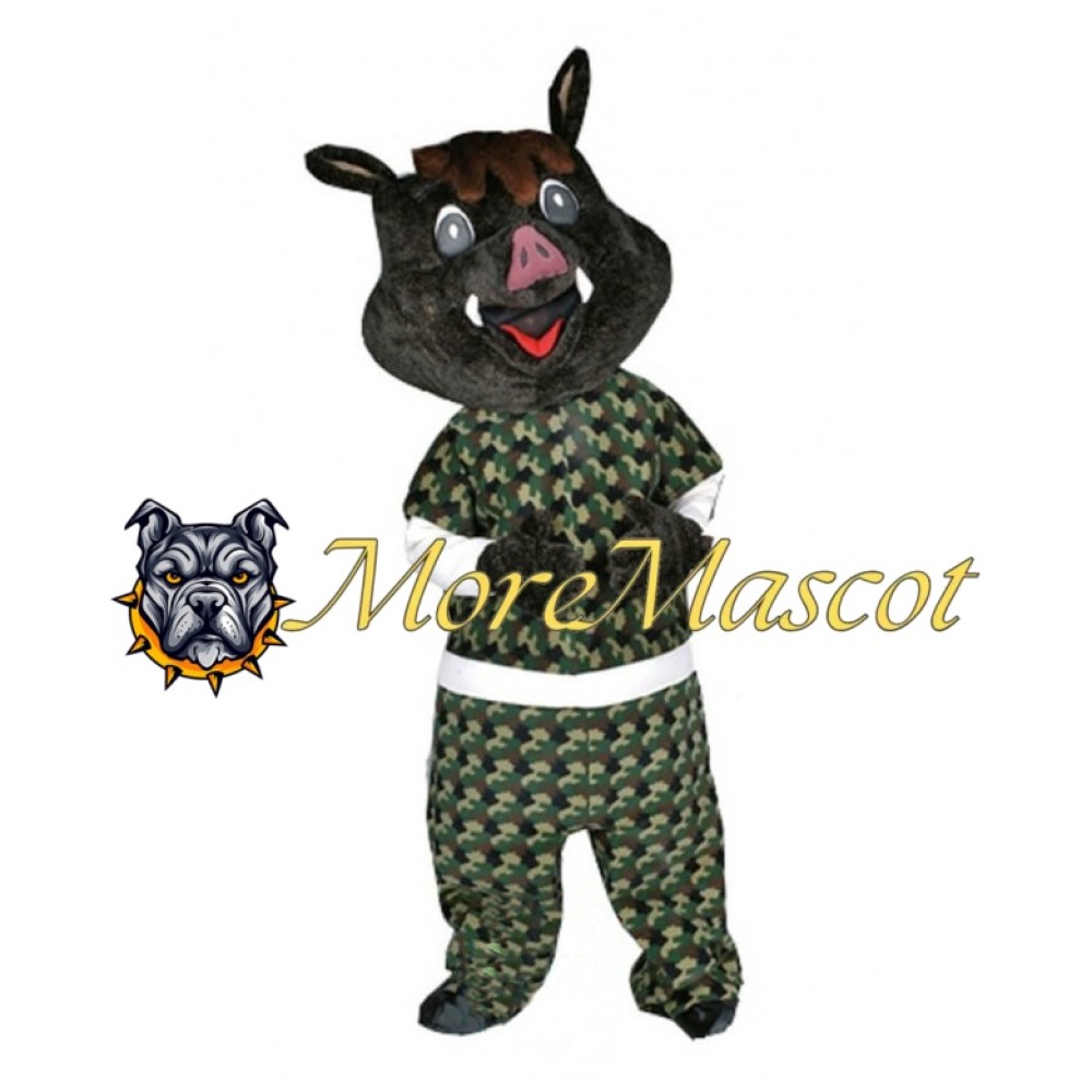 Black Pig Brother Mascot Costume