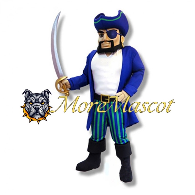 Blue Robber Mascot Costume