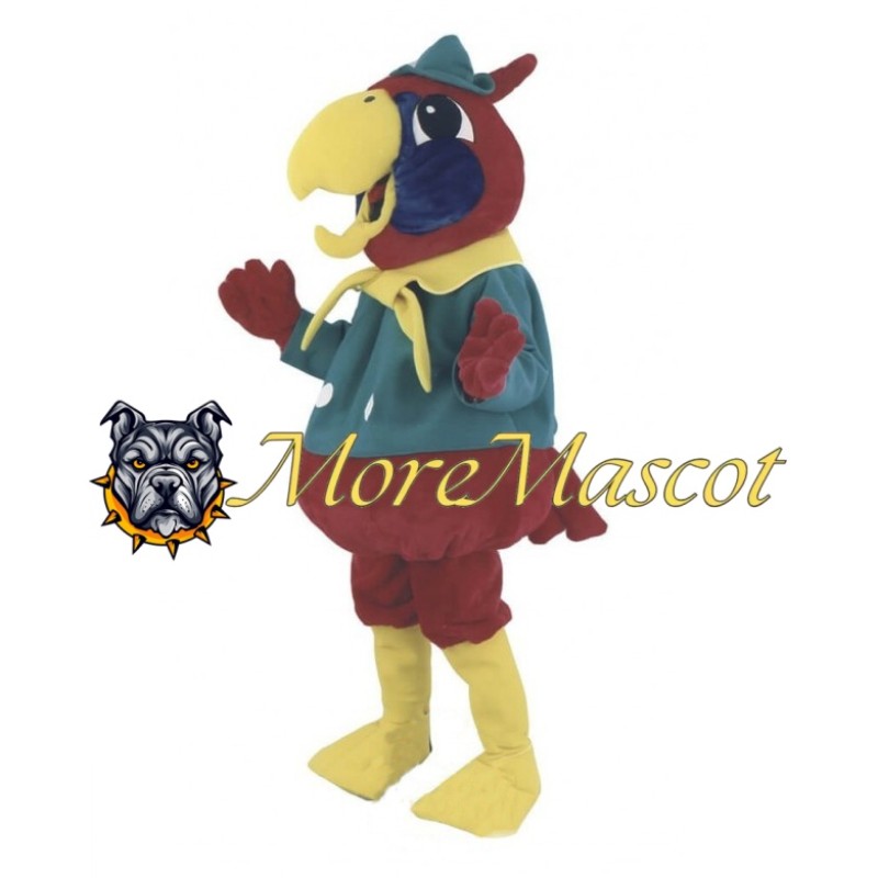 Red Pet Parrot Mascot Costume