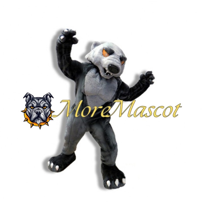 Bad Grey Wolf Mascot Costume