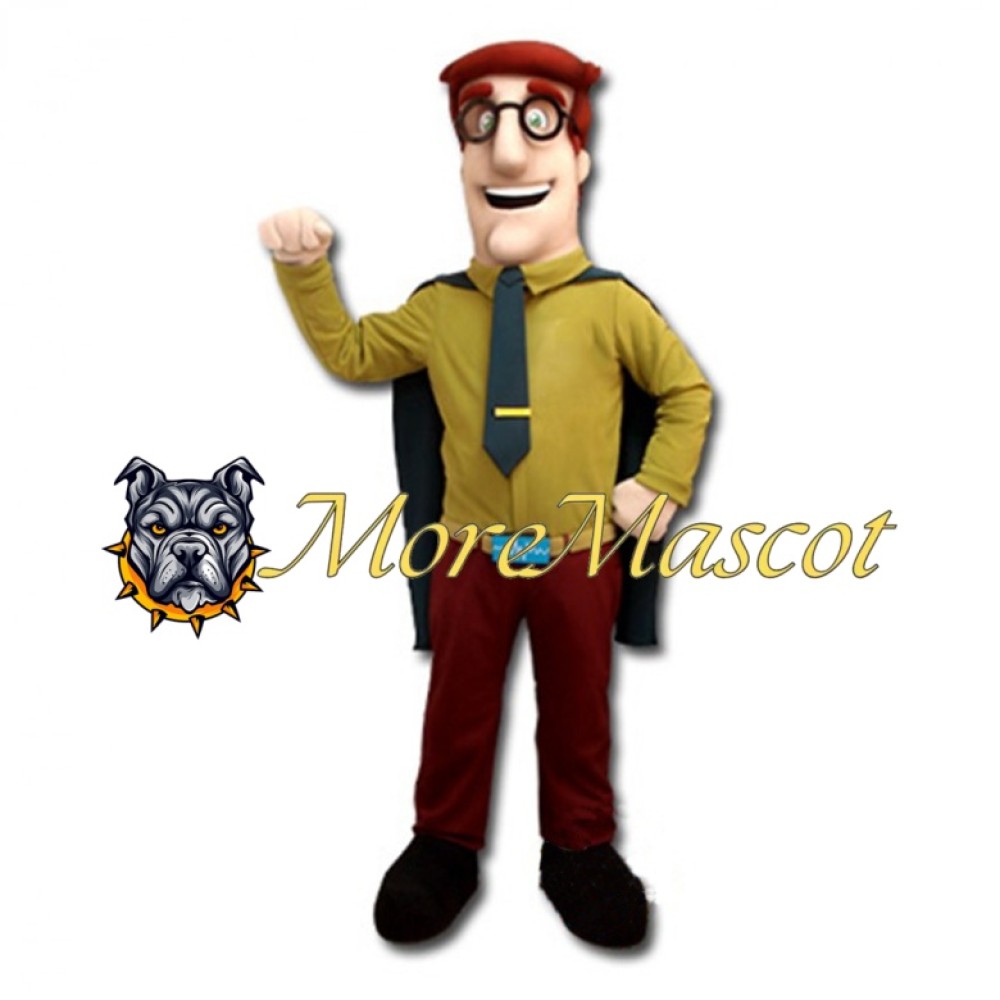 Glasses Man Mascot Costume