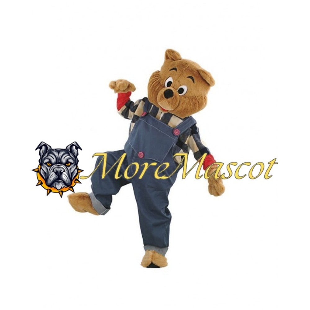 Cute Brown Bear Mascot Costume
