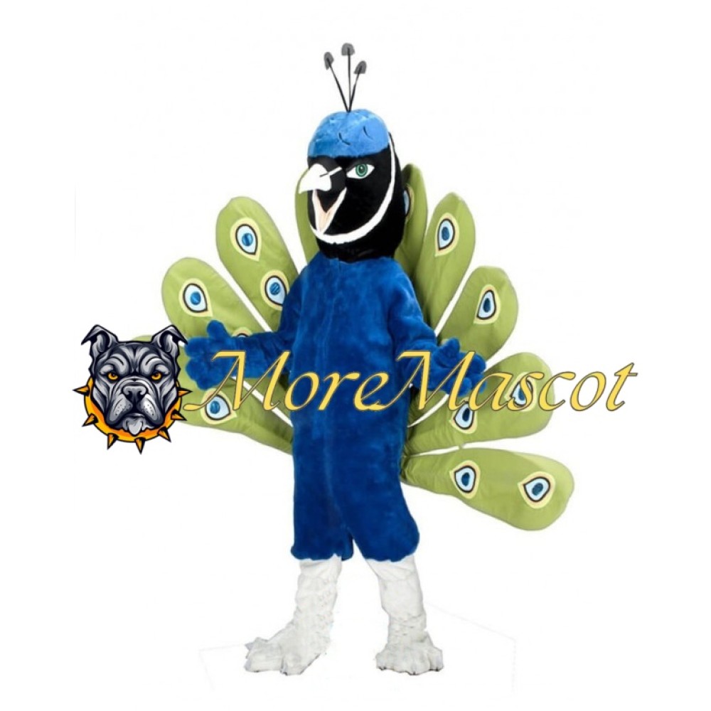 Blue Peacock Mascot Costume
