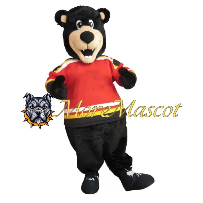School Black Bear Mascot Costume