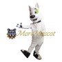 Lightweight White Dog Mascot Costume