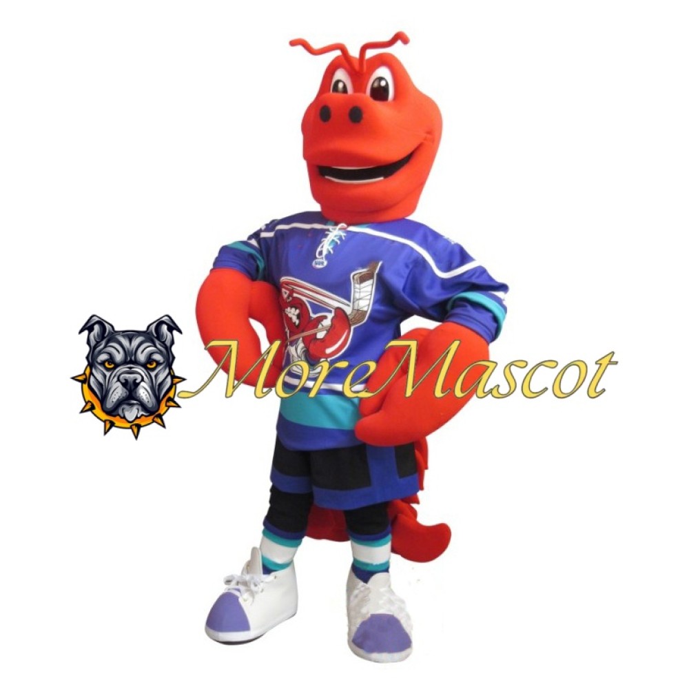 Ice Hockey Lobster Mascot Costume